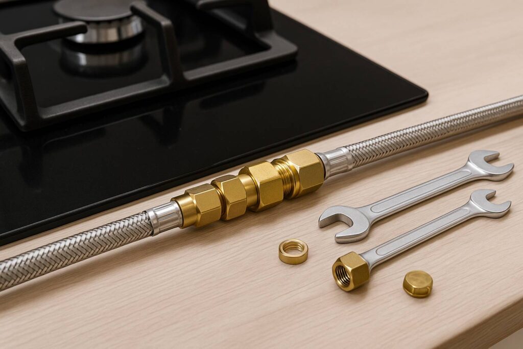 Gas hob connection during installation in Solihull